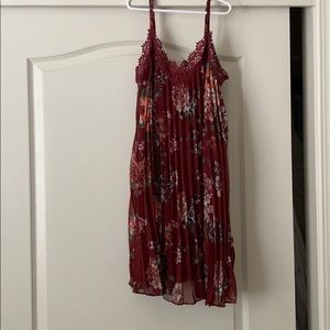 Flower print summer dress